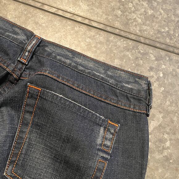 Vintage Y2K Diesel Industry Zink Low Rise Bootcut Denim Jeans 30x29 Italy Cotton - Picture 9 of 13